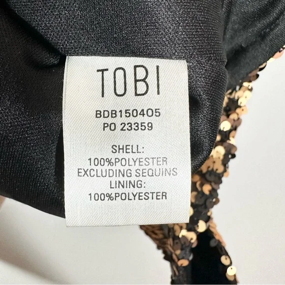 TOBI - NWT Shine Me Up Sequin Mini Shift Dress Size XS - Picture 8 of 10